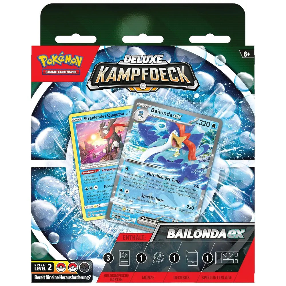 Pokemon Deluxe Kampfdeck Bailonda ex Verpackung Detailansicht DE – bei CardsRfun