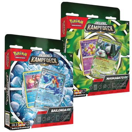Pokemon Deluxe Kampfdeck Maskagato ex und Bailonda ex beide Versionen DE – bei CardsRfun