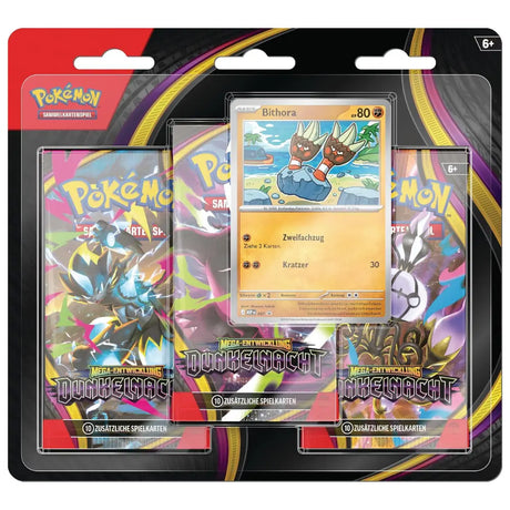 Pokemon Dunkelnacht 3-Pack Blister mit Bithora-Promo DE – bei CardsRfun