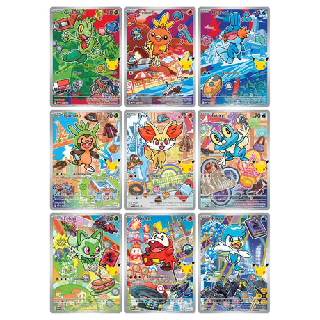 Neun Illustration-Rare-Promokarten Starter-Pokemon Hoenn Kalos Paldea – bei CardsRfun