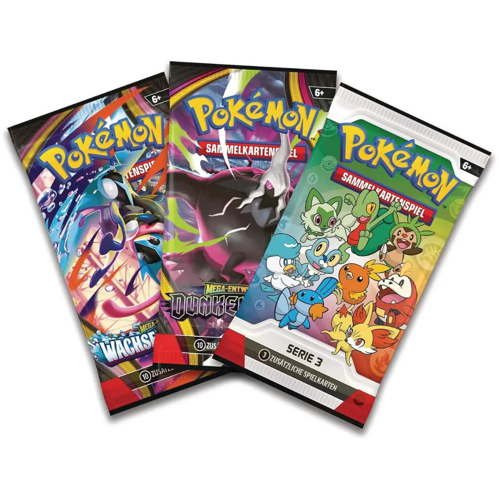 Drei Boosterpacks Erste Partner Serie 3 Dunkelnacht Wachsendes Chaos – bei CardsRfun