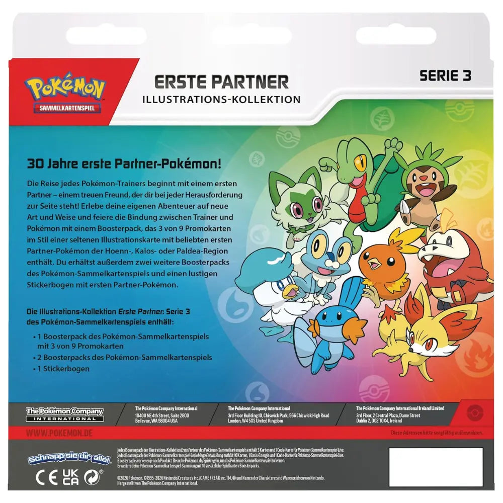 Rückseite Erste Partner Illustrations-Kollektion Serie 3 30 Jahre Jubiläum – bei CardsRfun