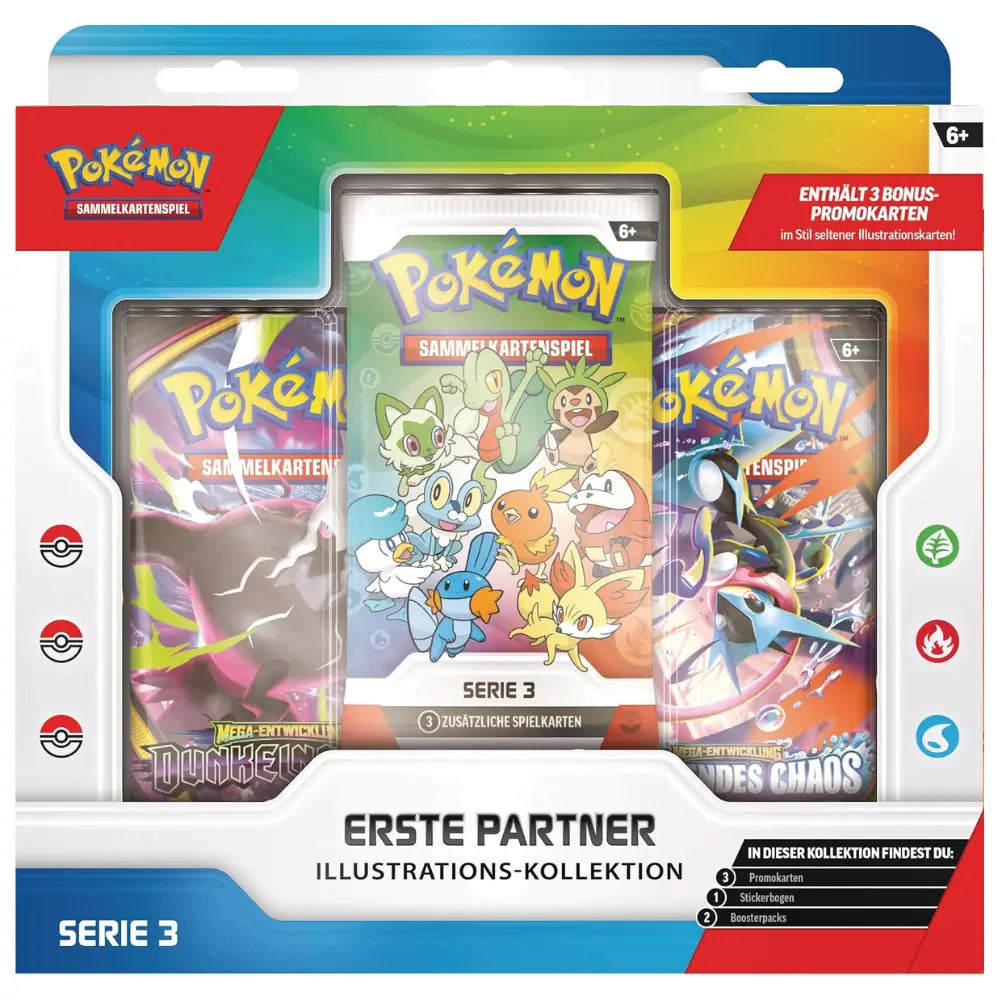 Pokemon Erste Partner Illustrations-Kollektion Serie 3 Verpackung DE – bei CardsRfun