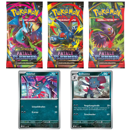 Pokemon Fatale Flammen: 3-Pack Blister (DE) CardsRfun