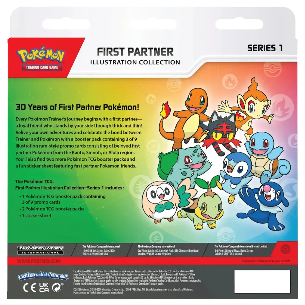 Pokemon First Partner Illustration Collection - Series 1 CardsRfun