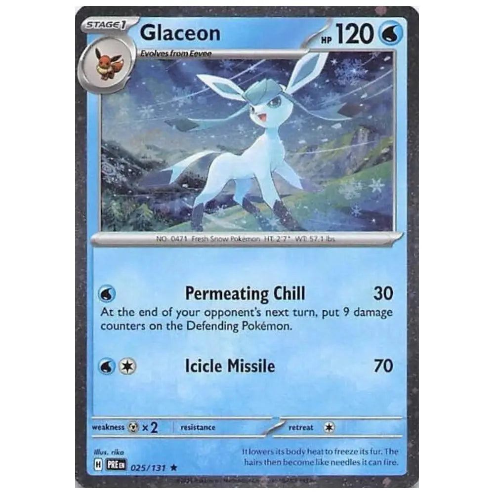 Glaceon - PRE 025/131 - Cosmos Holo Foil CardsRfun