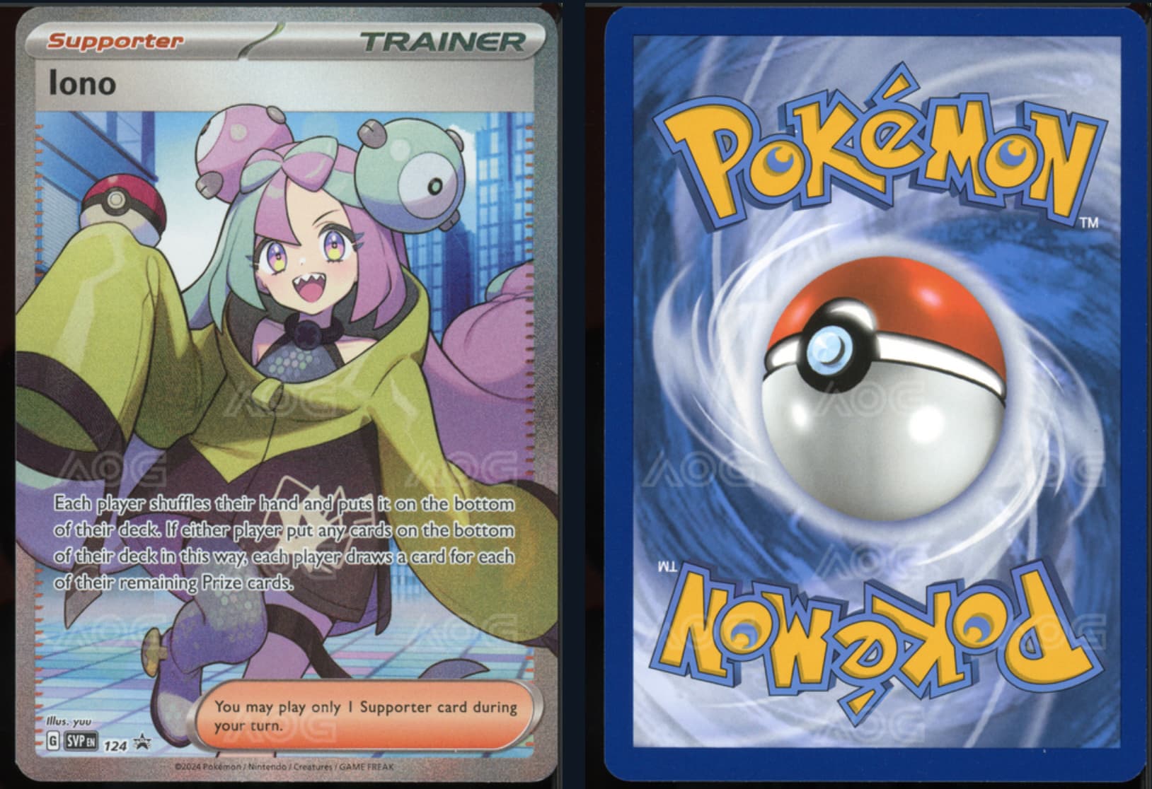 Pokemon - Iono - SV 124 - Mint 9 CardsRfun