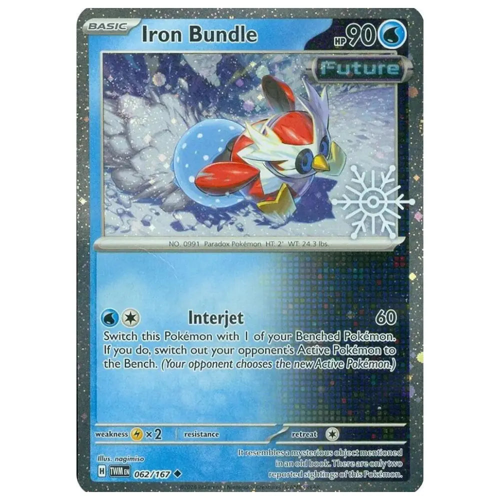 Pokemon Iron Bundle TWM 062/167 Twilight Masquerade Schneeflocke Stempel – bei CardsRfun