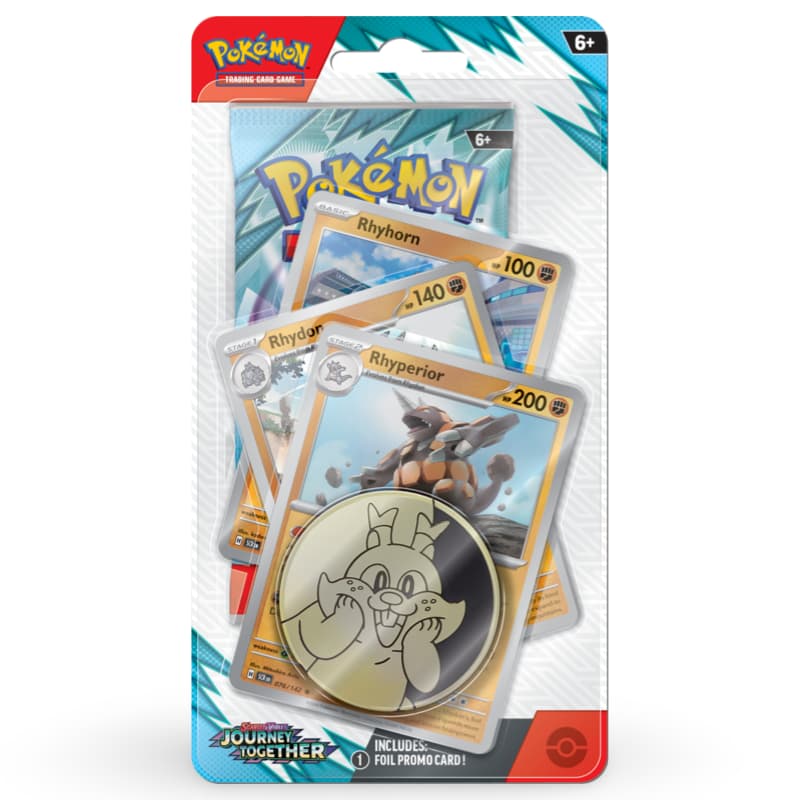 Pokemon Journey Together: 1-Pack Premium Blister Rhyperior Klinklang CardsRfun