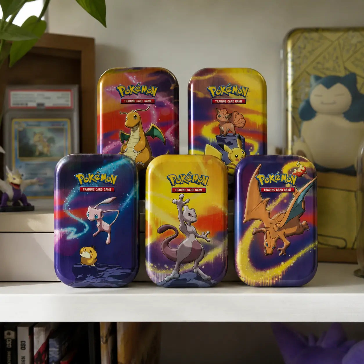 pokemon trading card game: kanto power tin | game promo packs for toy retailers Moon Series booster pack contains 10 cards and 1 basic Energy Kanto Power mini tins going