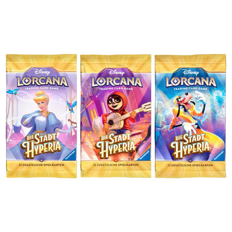 Lorcana Stadt Hyperia Boosterpacks Cinderella Miguel Goofy DE – bei CardsRfun