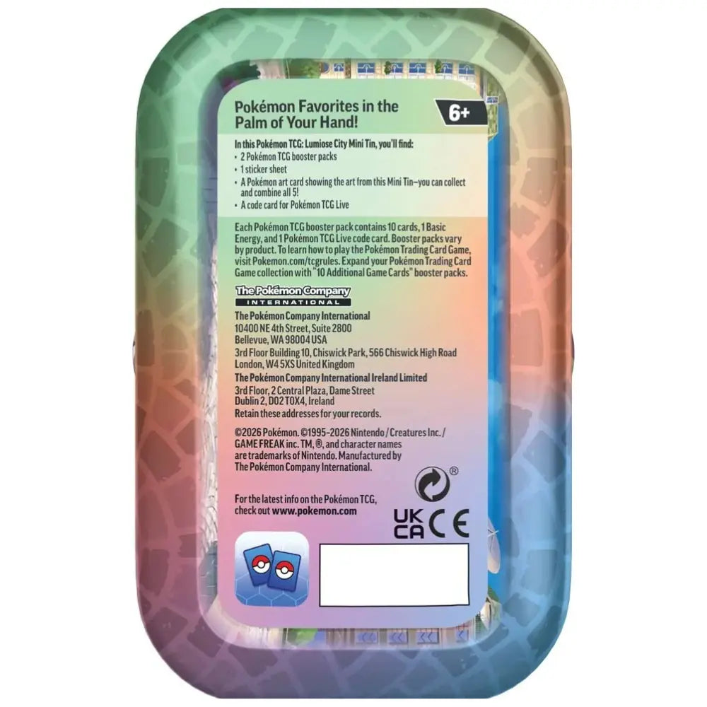 Pokemon Lumiose City Mini Tin CardsRfun