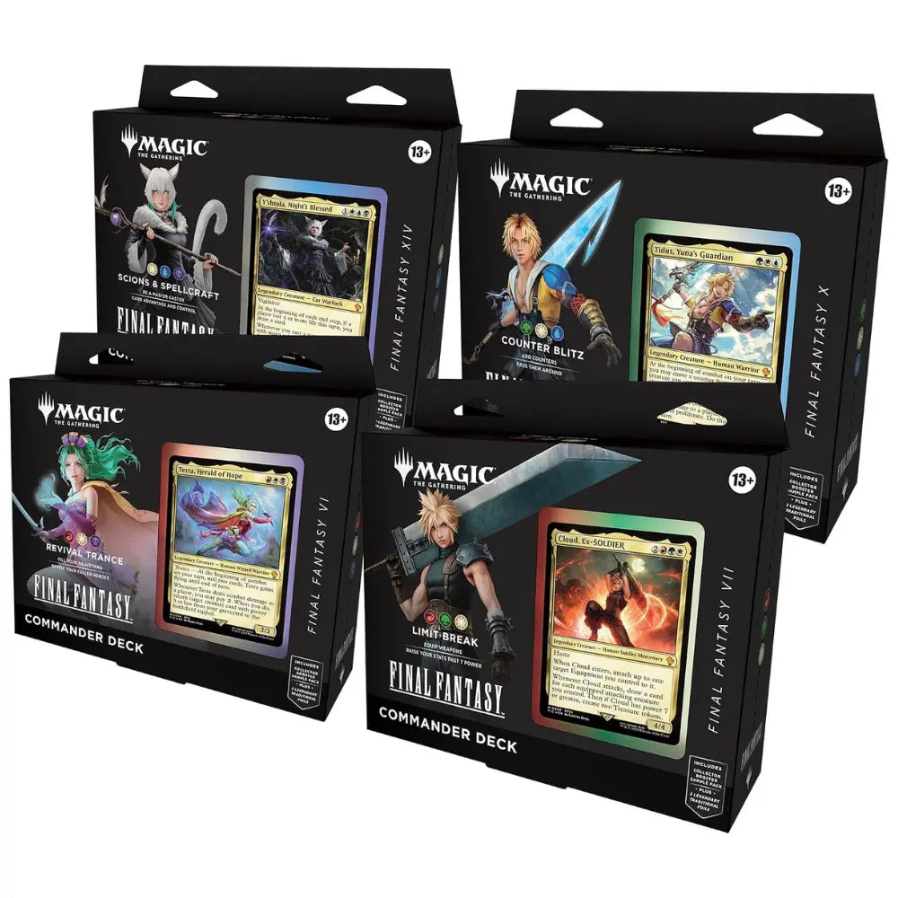 MTG Final Fantasy Commander Deck alle vier Ausführungen – bei CardsRfun