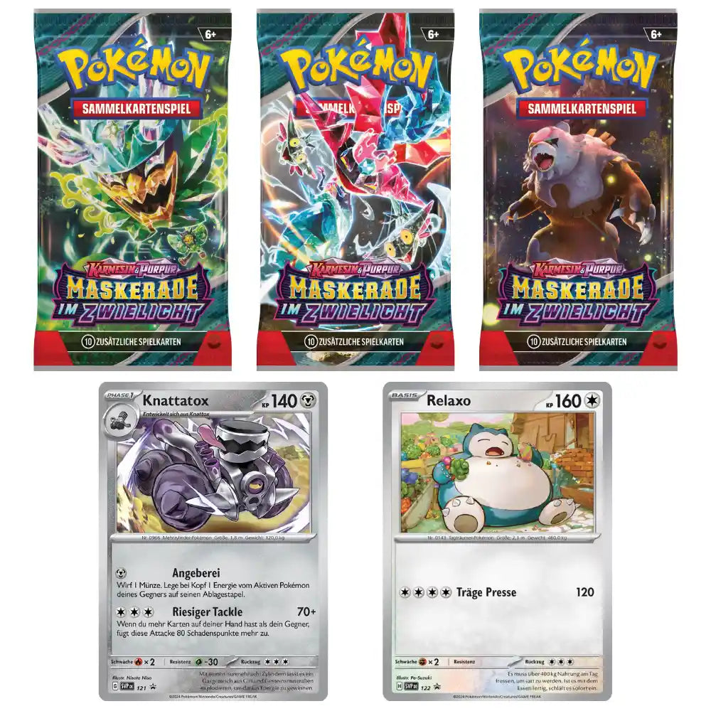 Pokemon Maskerade im Zwielicht: 3-Pack Blister CardsRfun