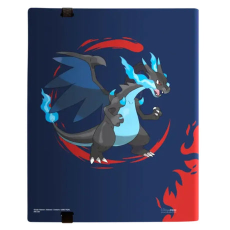 Ultra Pro Pokemon 9-Pocket PRO Binder Mega Charizard X Rückseite – bei CardsRfun