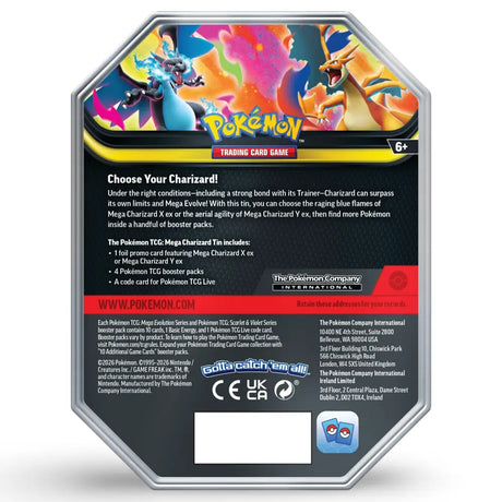 Pokemon Mega Charizard Tin CardsRfun