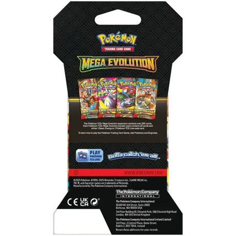 Pokemon Mega Evolution- Sleeved Booster CardsRfun