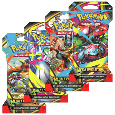 Pokemon Mega Evolution- Sleeved Booster CardsRfun