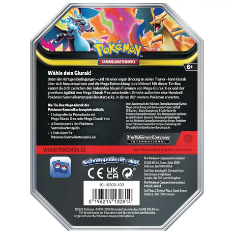 Pokemon Mega Glurak Tin (DE) CardsRfun