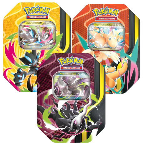 Pokemon Mega Kräfte Tin drei Promokarten Zeraora Dragoran Darkrai DE – bei CardsRfun