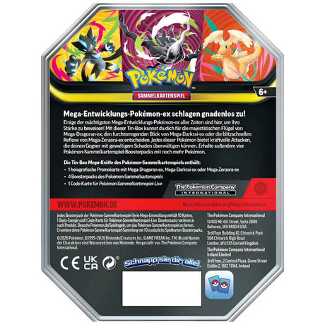 Pokemon Mega Kräfte Tin Mega-Zeraora ex Variante – bei CardsRfun