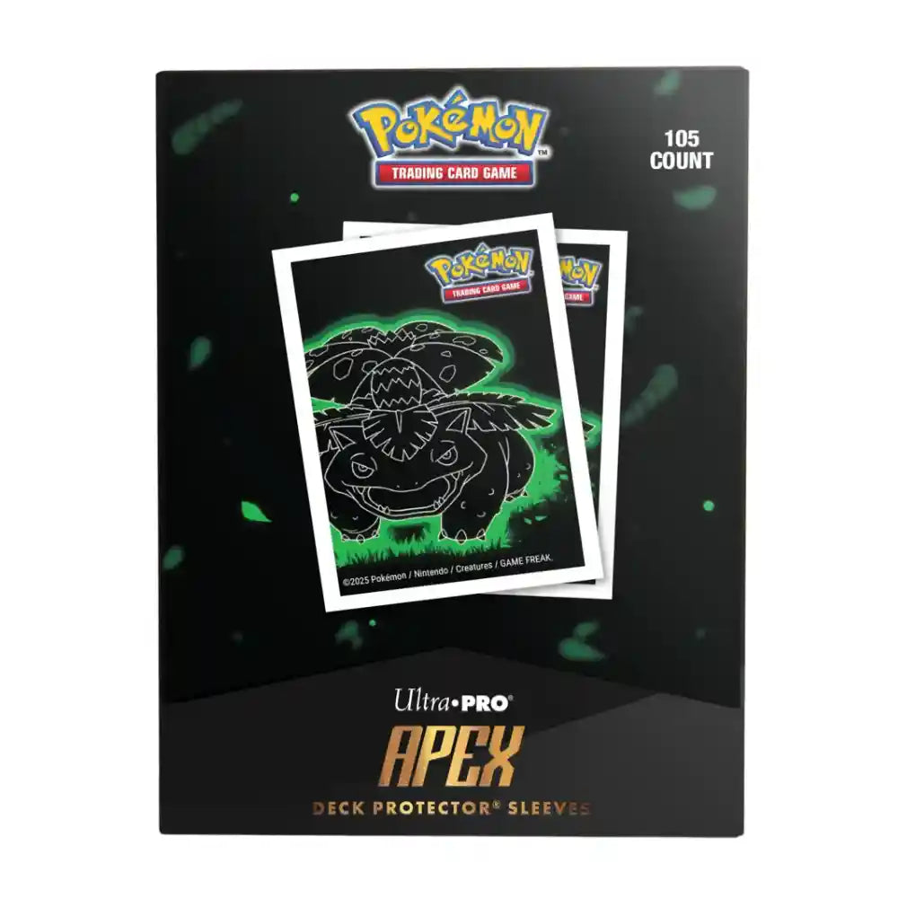 Ultra Pro Neon Kanto Venusaur APEX Deck Protector Sleeves (105 Stück) CardsRfun