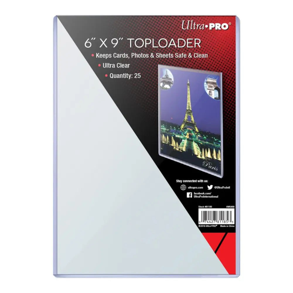 Ultra Pro Oversize Toploader - 6" X 9" (25 Stück)
