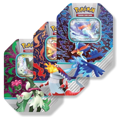 Pokemon Paldea Partner Tin: Maskagato ex/ Skelokrok ex/ Bailanda ex