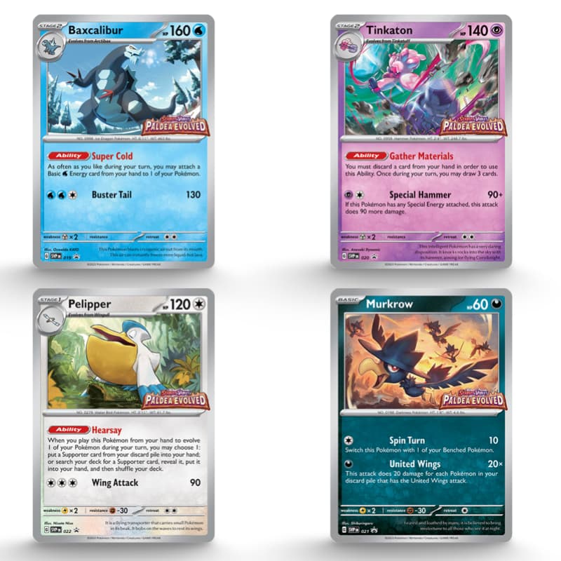 Pokemon Paldea Evolved- Build & Battle Stadium CardsRfun