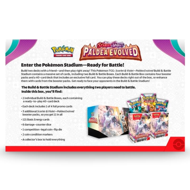 Pokemon Paldea Evolved- Build & Battle Stadium CardsRfun