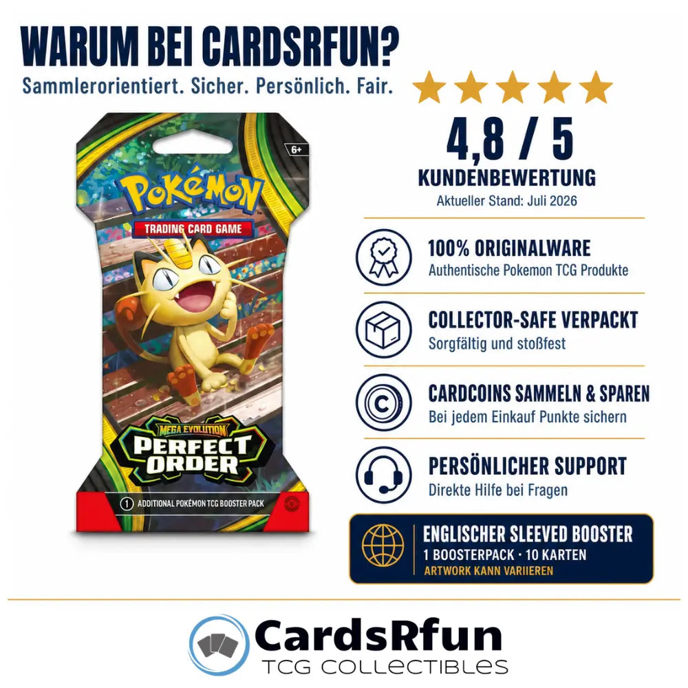 Pokemon Perfect Order- Sleeved Booster