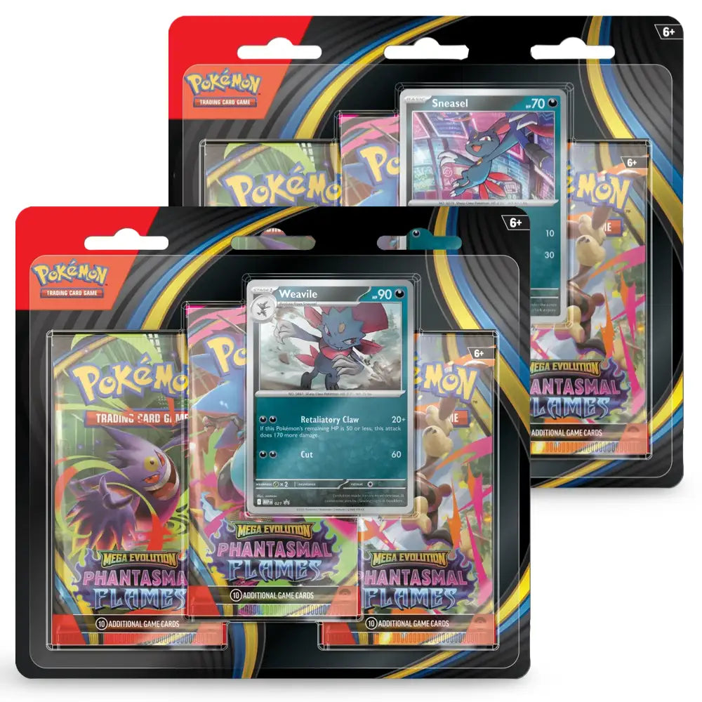 Pokemon Phantasmal Flames: 3-Pack Blister CardsRfun
