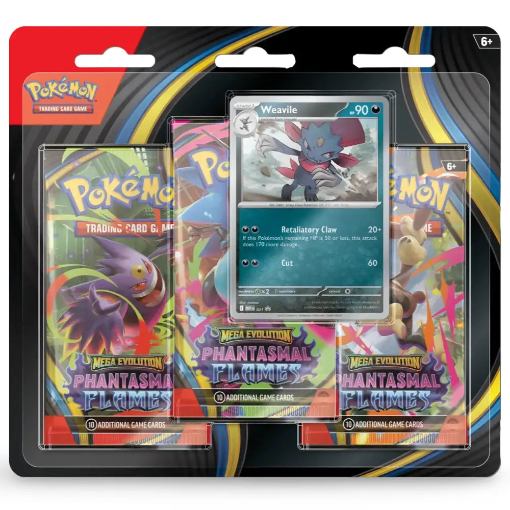 Pokemon Phantasmal Flames: 3-Pack Blister CardsRfun