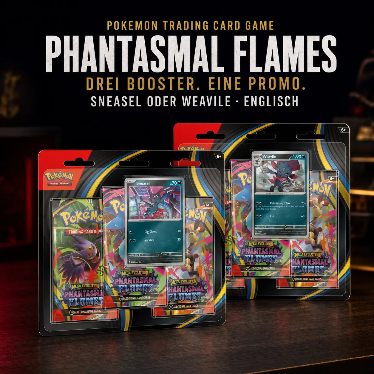 Pokemon Phantasmal Flames: 3-Pack Blister