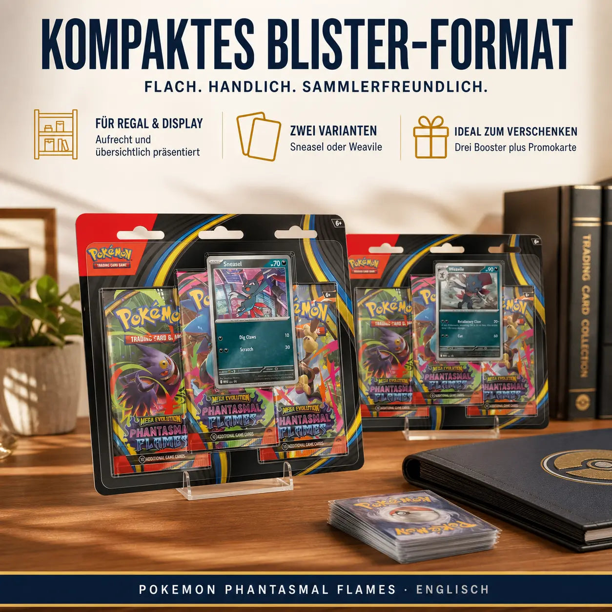 Pokemon Phantasmal Flames: 3-Pack Blister