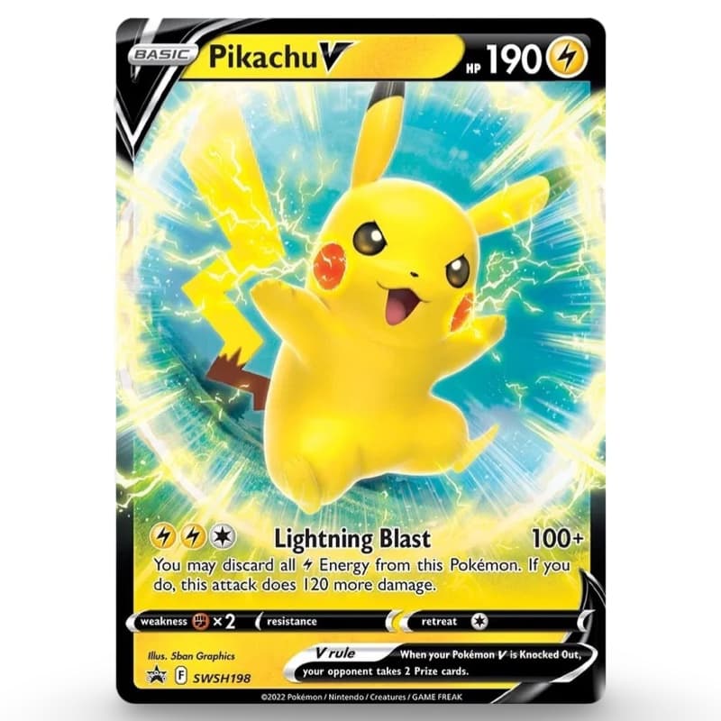 Pokemon Pikachu V Showcase Box CardsRfun