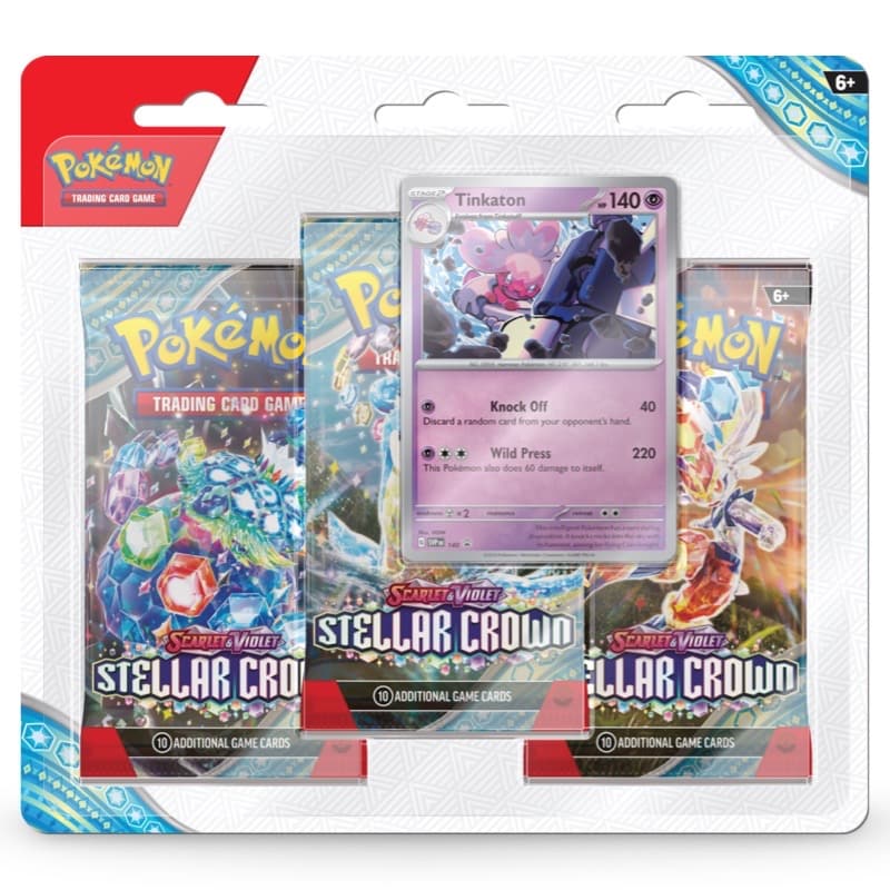 Pokemon Stellar Crown: 3-Pack Blister