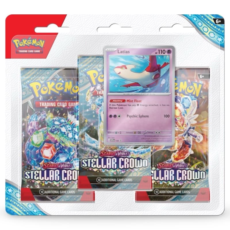 Pokemon Stellar Crown: 3-Pack Blister