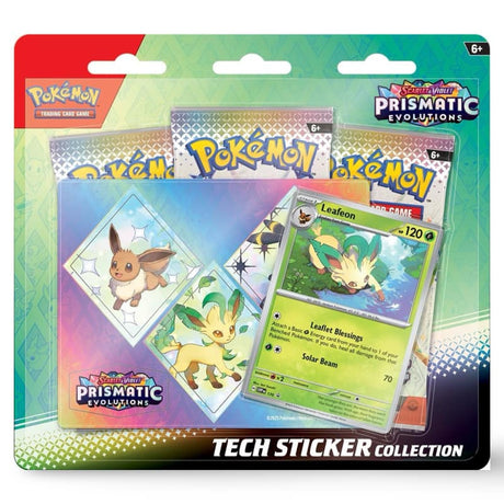 Pokemon Prismatic Evolutions Tech Sticker Collection CardsRfun