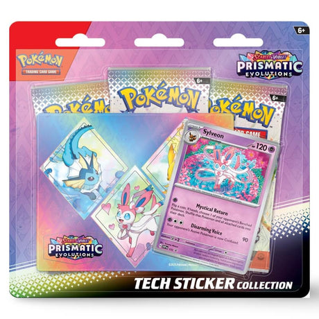 Pokemon Prismatic Evolutions Tech Sticker Collection CardsRfun