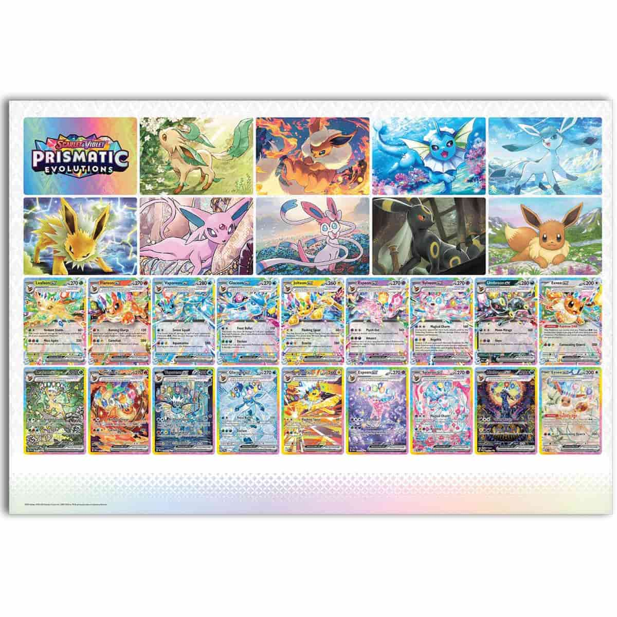 Pokemon Prismatic Evolutions Poster Collection CardsRfun