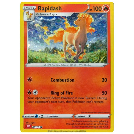 Rapidash - 005/034 - Trading Card Game Classic (CL) CardsRfun