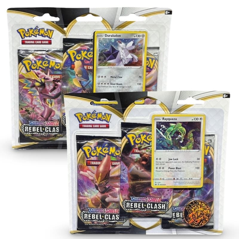 Rebel Clash: 3-Pack Blister Rayquaza/ Duraludon