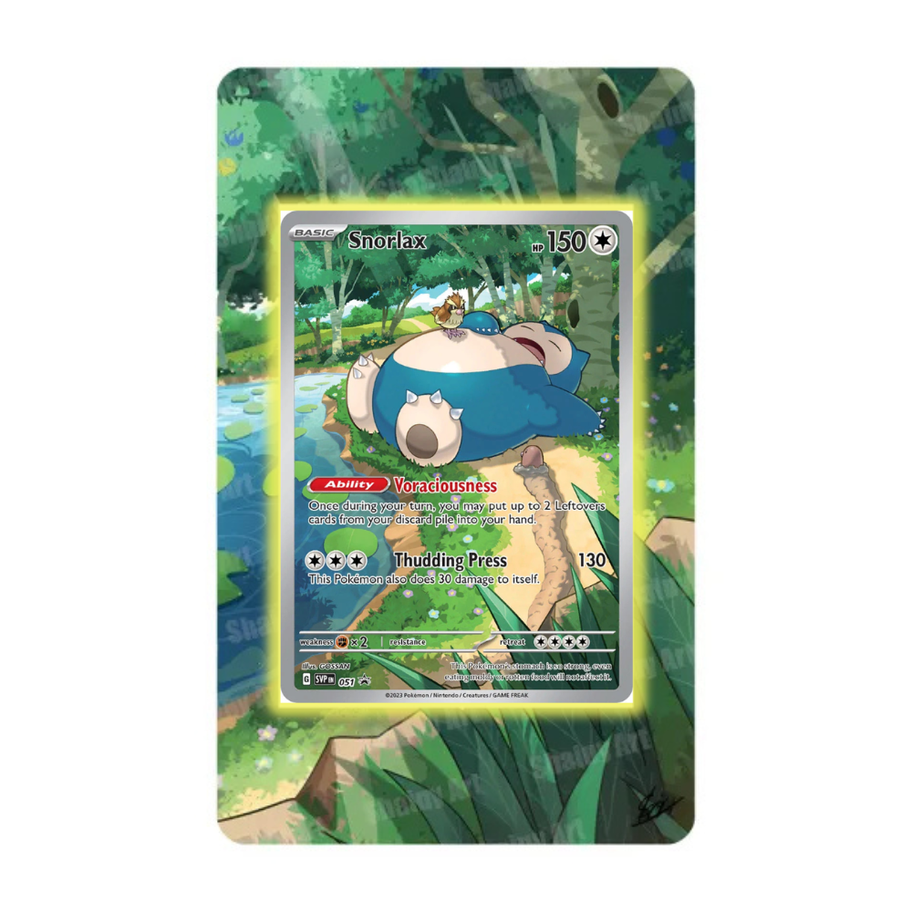 Relaxo Promo Extended Art Acryl Case für Pokemon