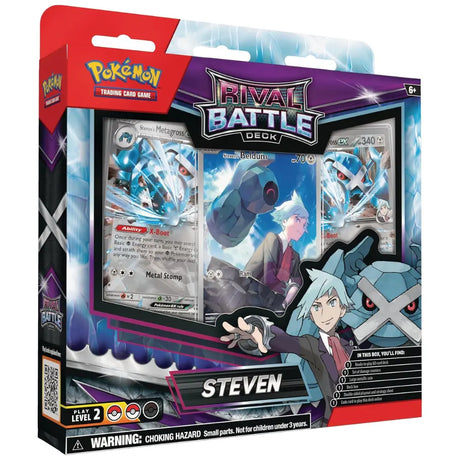 Pokemon Rival Battle Deck Steven Frontansicht mit Metagross ex EN – bei CardsRfun