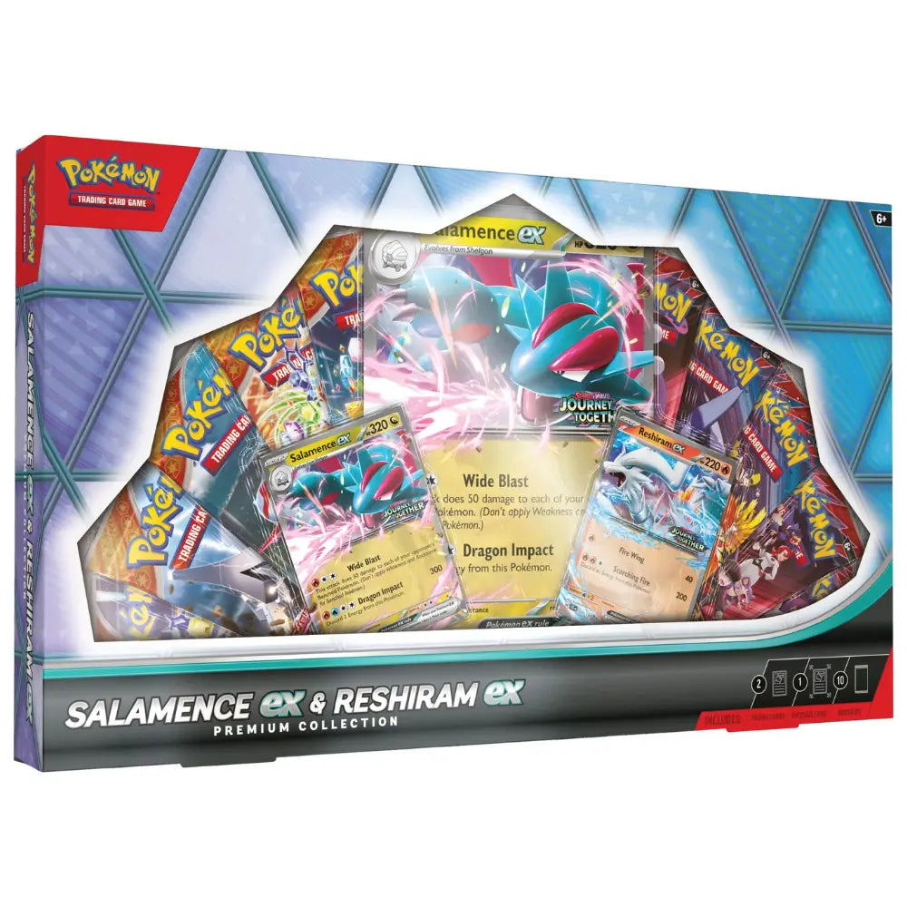Pokemon Salamanca ex & Reshiram ex Premium Collection CardsRfun