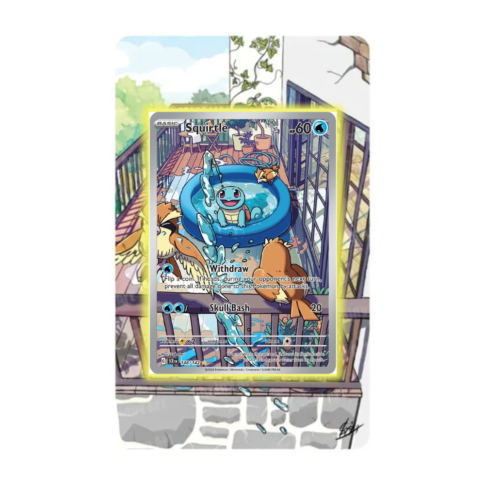 Schiggy Extended Art Acryl Case für Pokemon