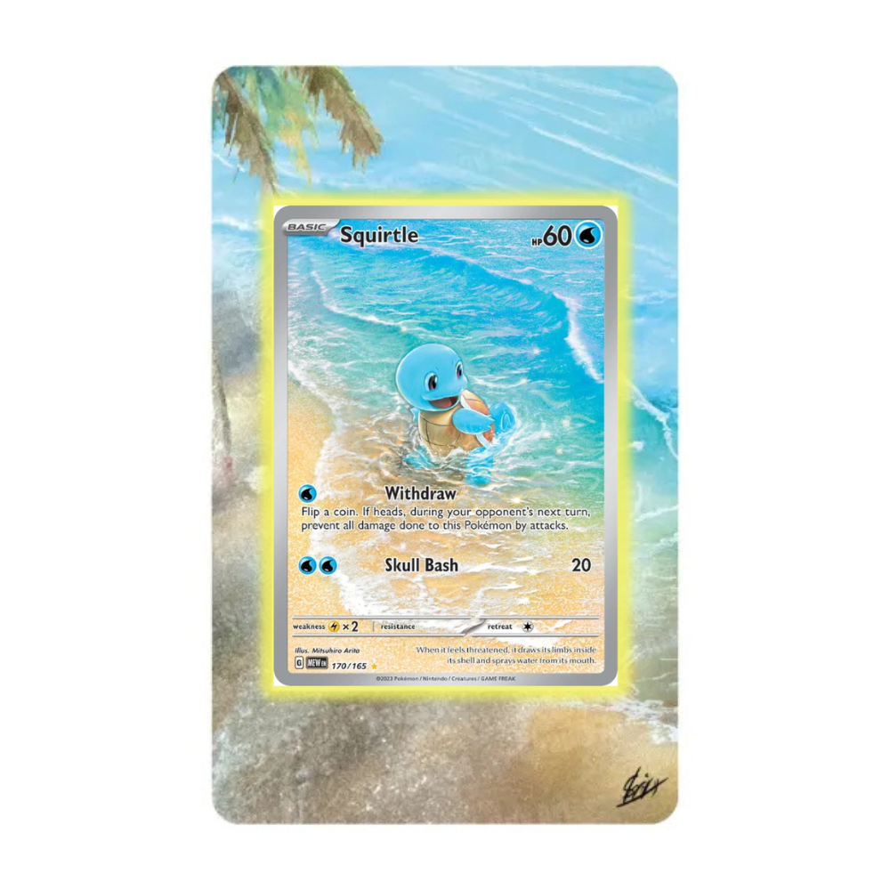 Schiggy 151 Extended Art Acryl Case für Pokemon