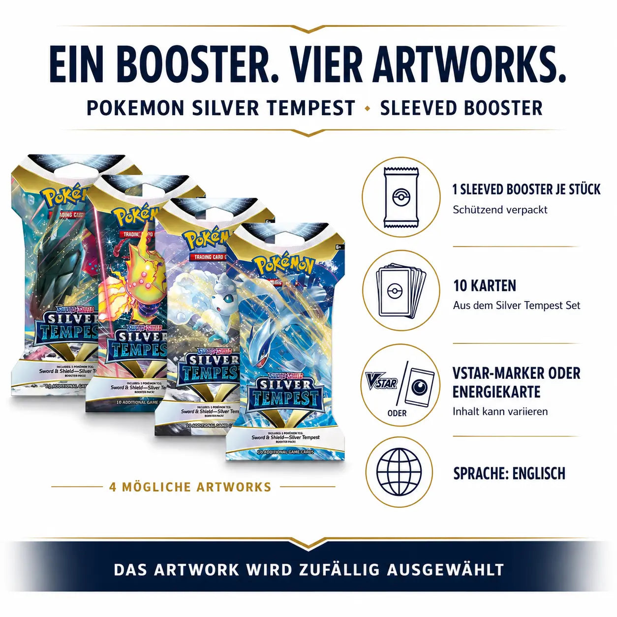 Pokemon Silver Tempest - Sleeved Booster - buy now