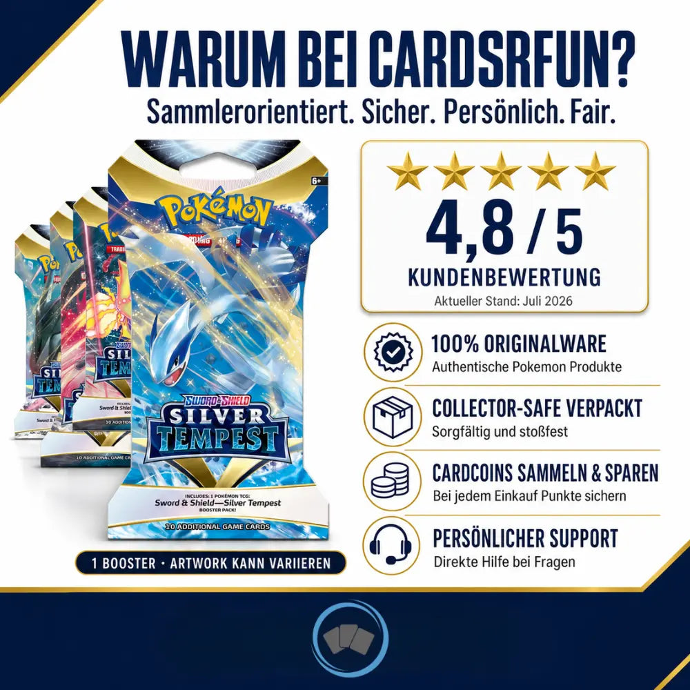 Pokemon Silver Tempest - Sleeved Booster - buy now